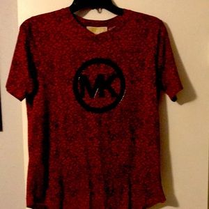 Michael Michael Kors xtra small red & black t shirt